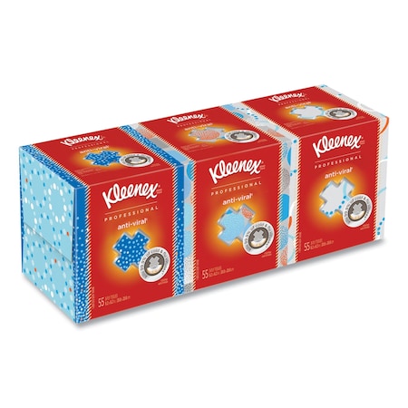 Kleenex Boutique 3 Ply Facial Tissues, 60 Sheets, 3 PK 21286